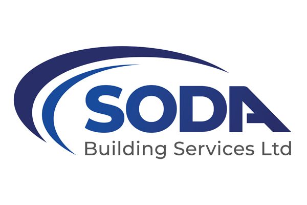 SODA Building Services Ltd blue and grey company logo